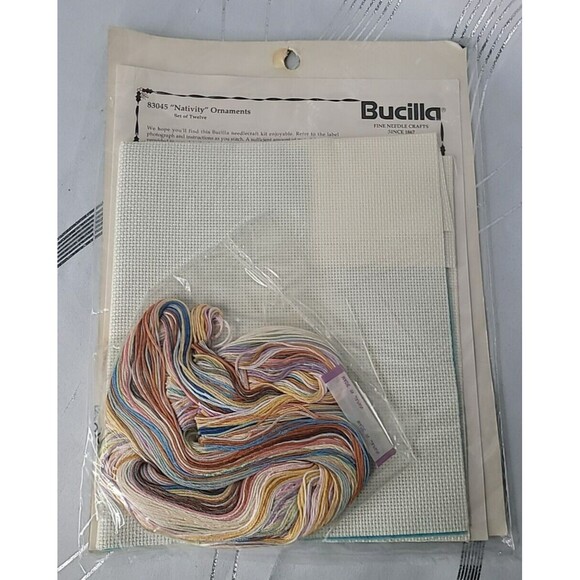 Bucilla Nativity‎ Set of 12 Counted Cross Stitch Ornaments #83045 Christmas NEW - Picture 6 of 6